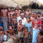 Poor villagers in Bangladesh